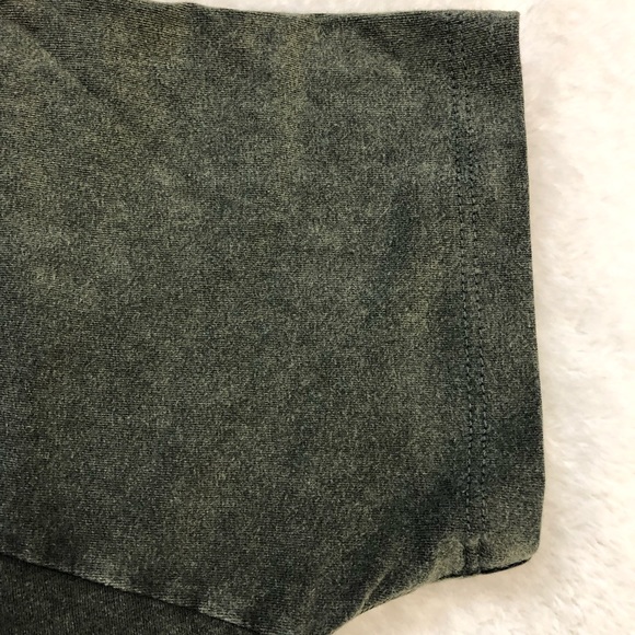 Dark grey denim blue front applications Women’s denim stretchy top short sleeve. - Picture 7 of 9